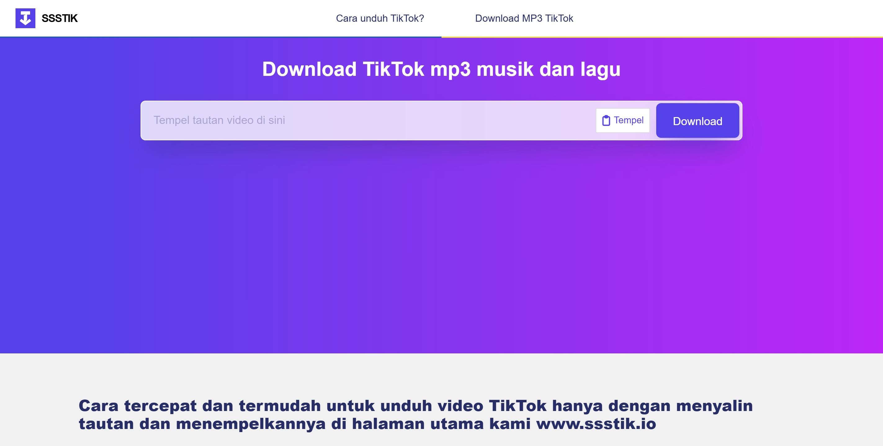 SSSTikTok MP3: Platform untuk Mengunduh Audio TikTok